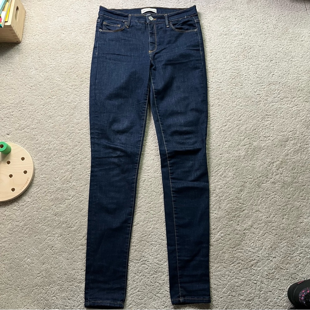 Gap 1969 True Skinny Jeans Sculpt Stretch 30T Tall Long Dark